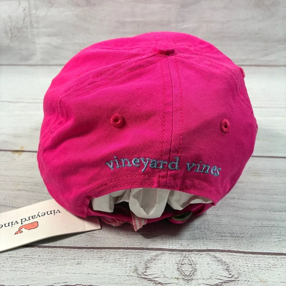 Vineyard Vines Baseball Hat Womens OS Raspberry Rose Pink Whale Logo Cap 2A1525